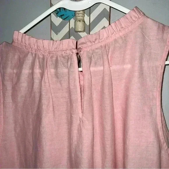 St. John’s Bay Warm Colorblock Linen Sundress, size XL - Picture 6 of 8